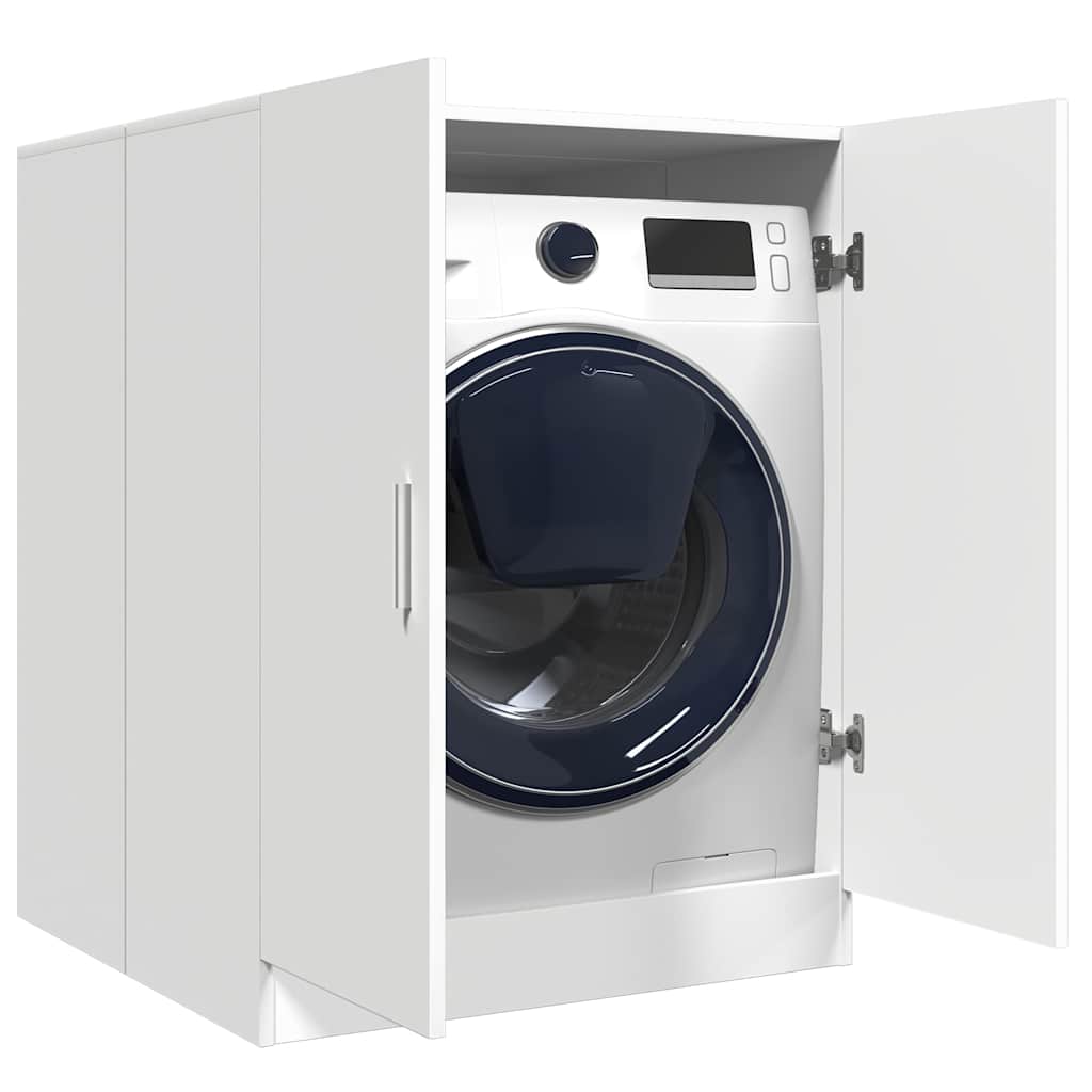 Washing Machine Cabinet White 28 x 28.1 x 36 in (71 x 71.5 x 91.5 cm)