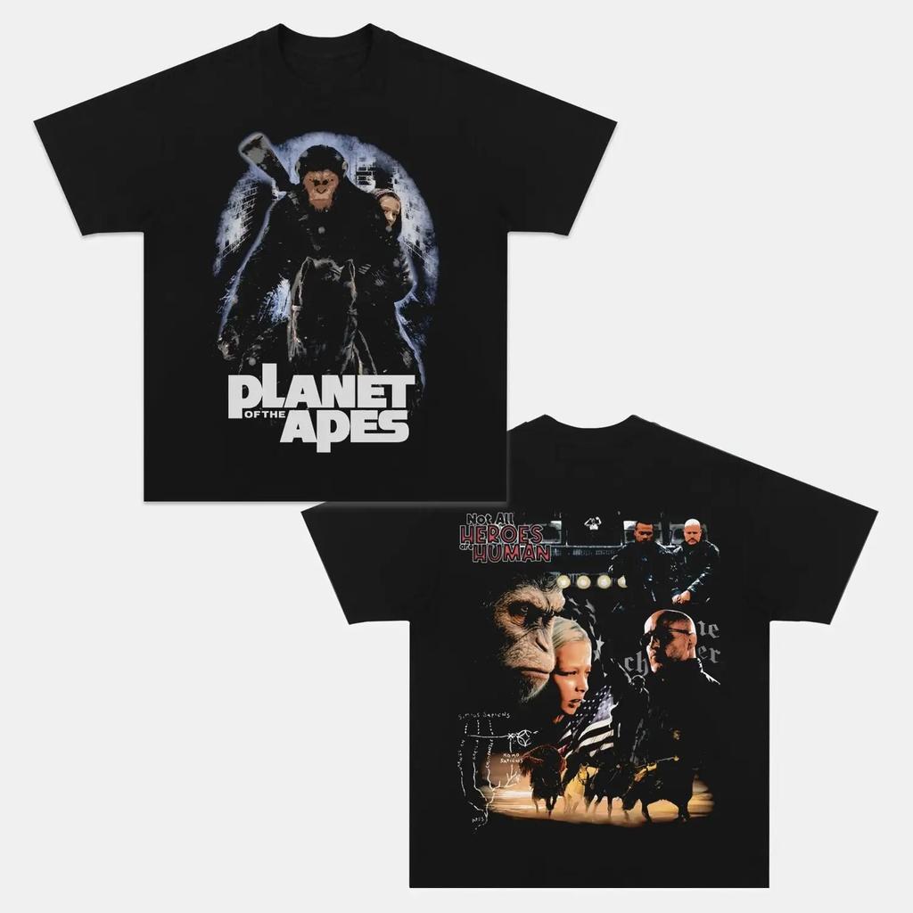 Planet of the Apes Caesar Vintage Movie Graphic TShirt Unisex Women Casual Cotton Streetwear Fans Top