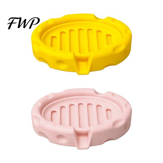 Gift Soap Box for Bathroom Decor Box, Cheese Shape with Removable Drain Layer, Dish No Water Stains Quick Cleaning Anti-Slip Holder, Countertop