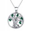 Chain Pr 925 Tree Of Life Tree Zircons Pendant