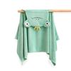Детский Мультяшный Халат с Капюшоном Толстый Впитывающий Не Линяющий Коралловый Флис Полотенце-Накидка