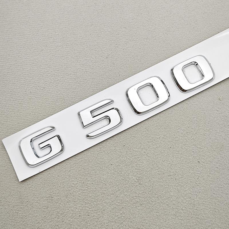 IXEA6 3D ABS Car Letters Logo G350 G350d G500 Sticker Rear Trunk Badge Emblem Decals For Mercedes Benz G350 G500 W463 Auto Accessories