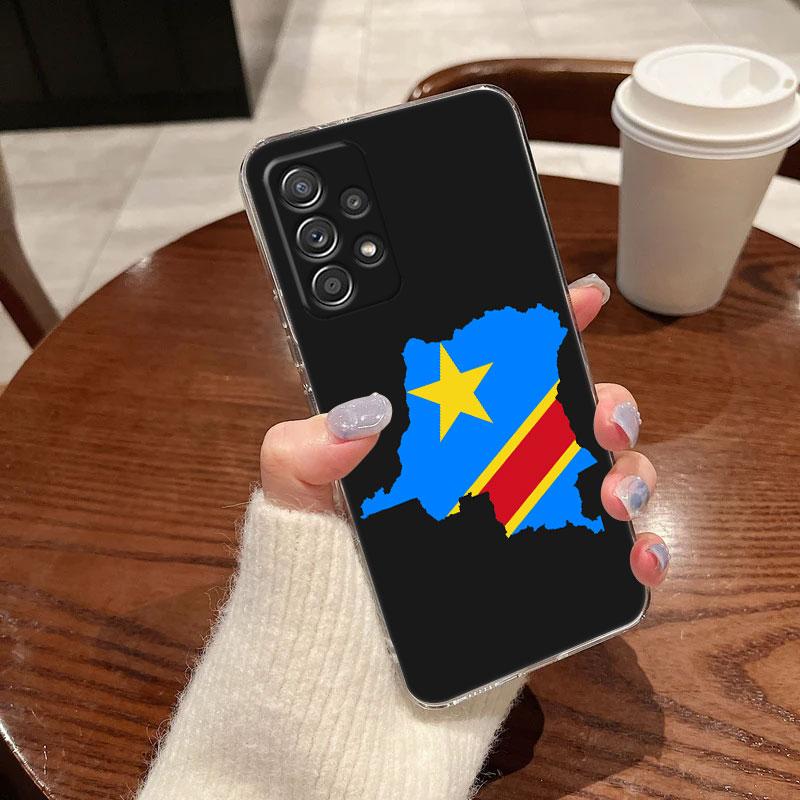 Чехол для телефона Флаг Демократической Республики Конго Для Samsung Galaxy A56 A57 A37 A55 A54 A36 A35 A26 A25 A16 A17 A07 A52 A73 A21s