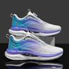 Ultra-Light Rotating Button Summer Breathable Men's Shoes Mesh Lightweight Shock-Absorbing Sports Running Shoes
