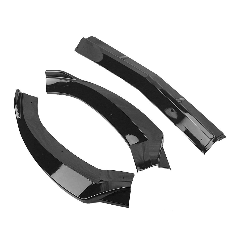 3Pcs Car Front Bumper Lip Splitter Diffuser For Mercedes-Benz C-Class W205 Sport 2015 2016 2017 2018 C180 C200 C300 Body Kit