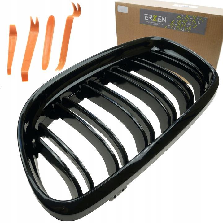 Nerki Grill Atrapa Czarny Połysk Do Bmw E90 E91Lifting 2008-2013