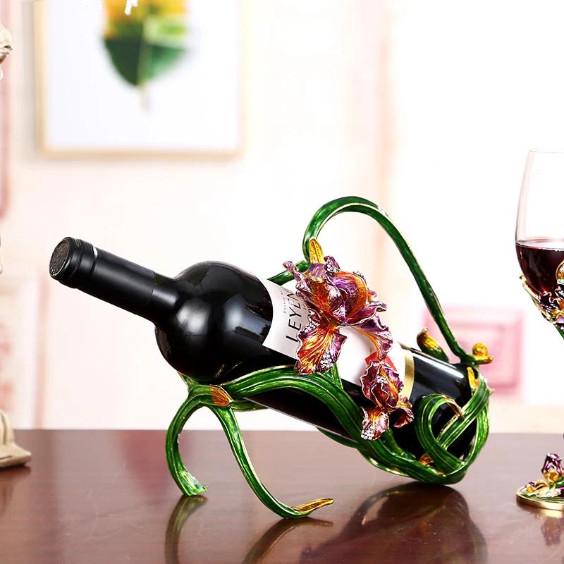 Glass Red Wine Goblet European Style Wine Rack Home Decoration Wine Glasses Suit Wedding Gift