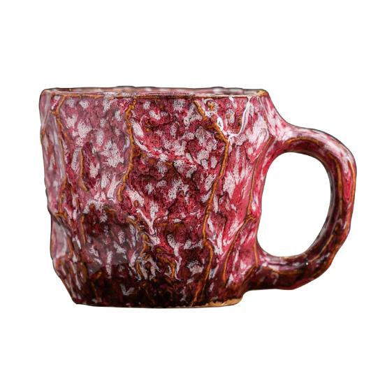 Керамическая кофейная кружка 270 мл Большая чайная чашка Новинка Минеральная форма Декоративный тамблер Уникальный домашний декор Подарок для любителей кофе