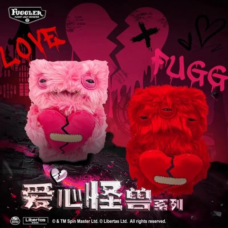 Love Series Soft Plush Doll Pink Red Teeth Monster Ugly Kawaii Toys Cartoon Funny Valentine's Day Birthday Trend Gifts