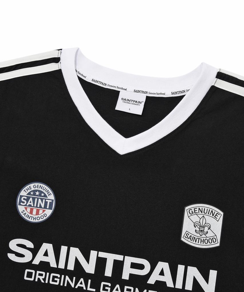 SAINTPAIN Sp Saint Club Футболка с V-образным вырезом - Черная