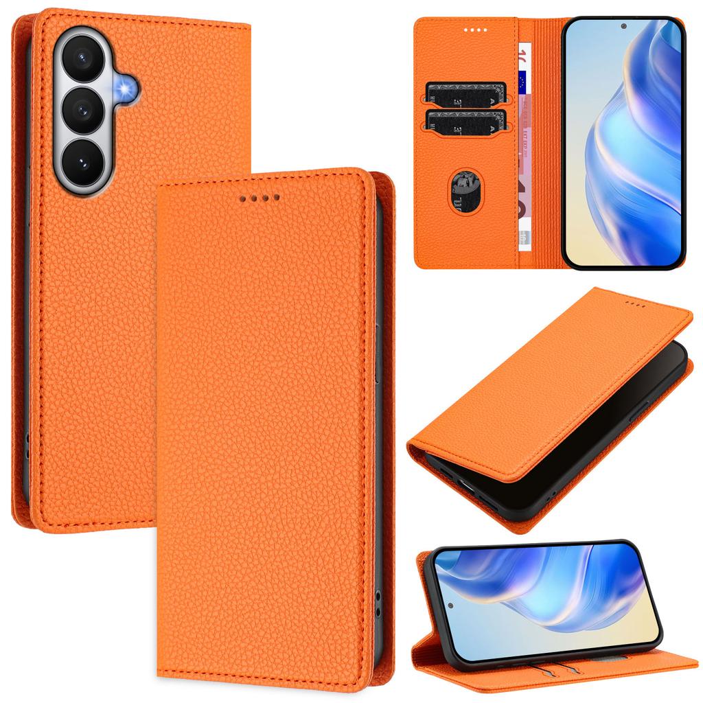 For Samsung Galaxy S26/S26 Pro Wallet Case RFID Blocking Litchi Texture Leather Mobile Cover