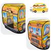 Foldable Game Play House Fire Truck Police Bus Pop Up Toy Tent Playhouse Cloth Gift For Children Firefighting Model Dopship