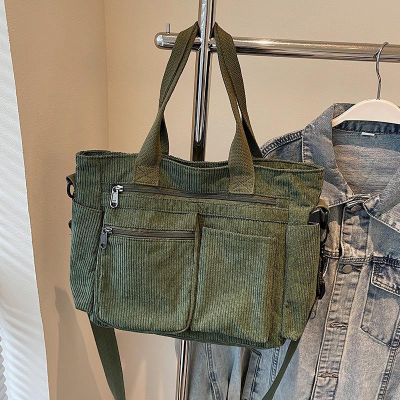 Сумка-тоут женская большой вместимости, сумка-тоут подмышку из вельвета