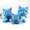 Fairy Tail Harpy Holding Fish Natsu's Cat Plush Doll Harpy Plush Cat Toy Cartoon Rag Doll Birthday Gift for Friends