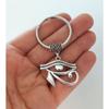 Personality Eye Shape Pendant Keychain Women Fashion Jewelry Accessories
