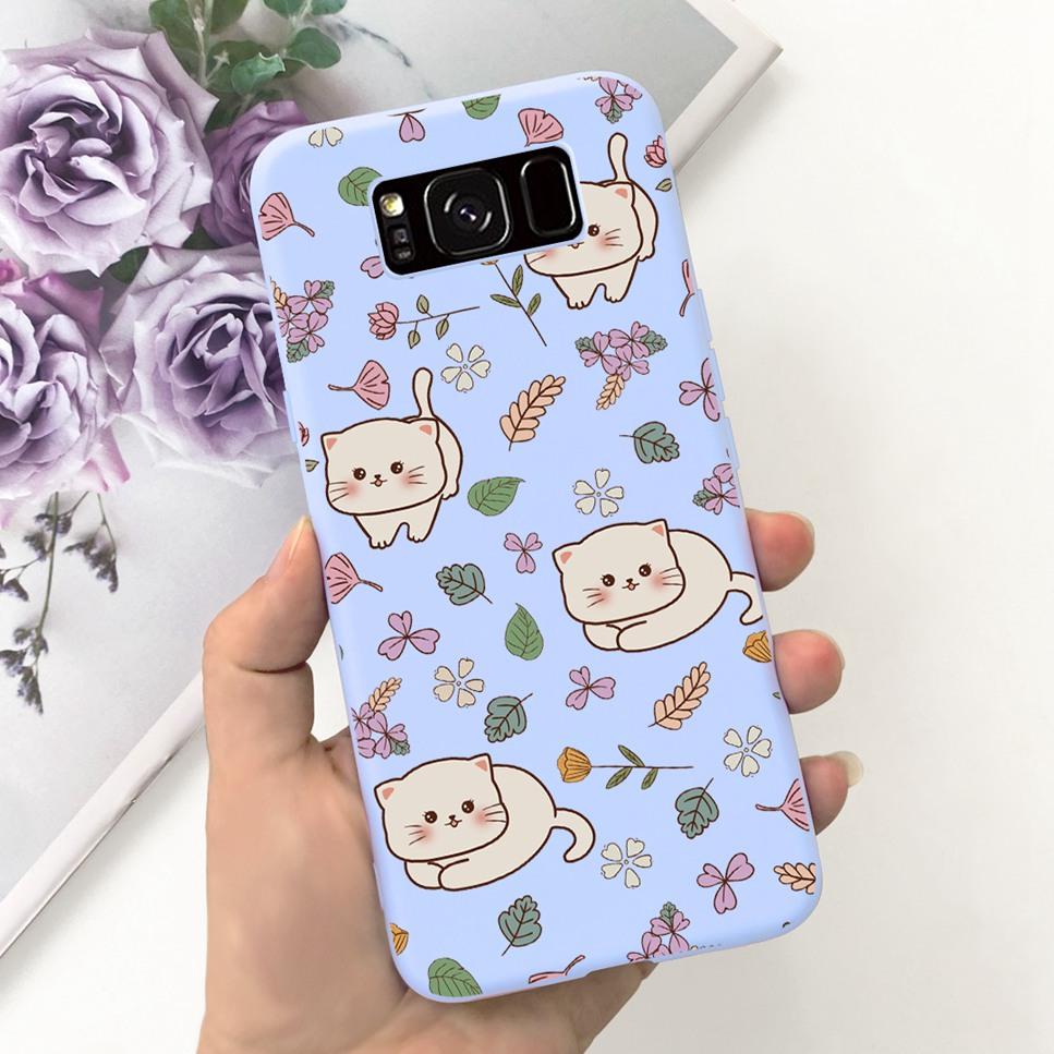 New For Samsung Galaxy S8+ SM-G955F Case Luxury Flower Butterfly Soft Silicone Cover For Samsung S8+ S8Plus S8 Bumper Phone Case