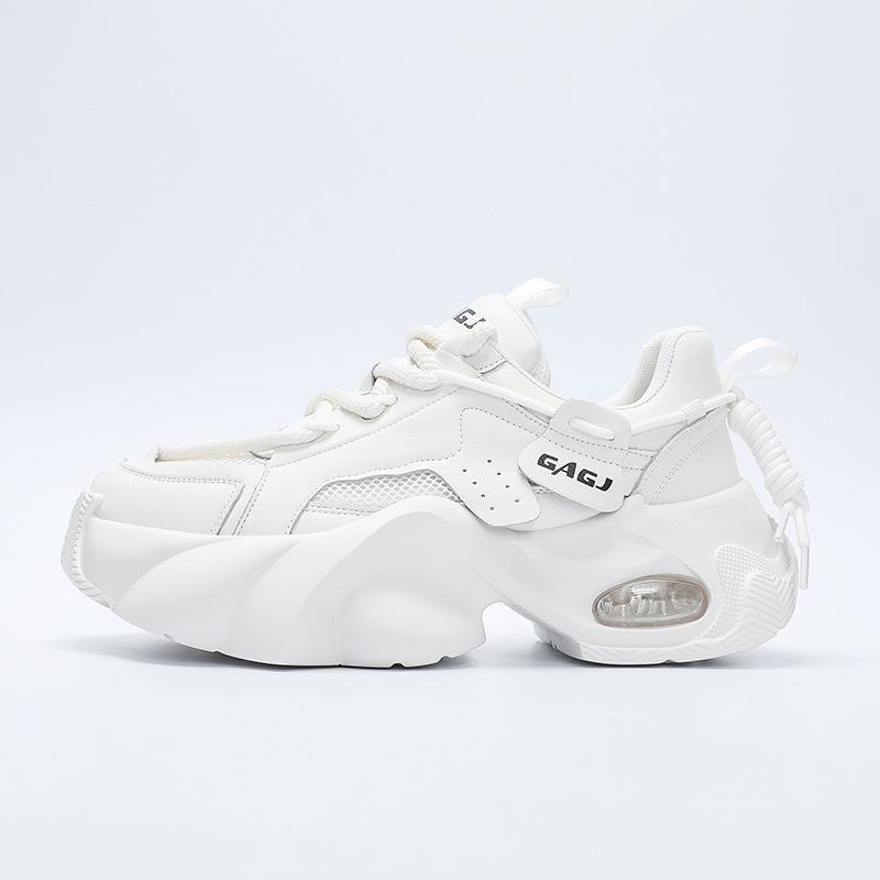 Европейская станция GAGJ мужская обувь новая воздушная подушка универсальная повседневная спортивная обувь толстая подошва увеличивающая рост кожаная обувь для пап