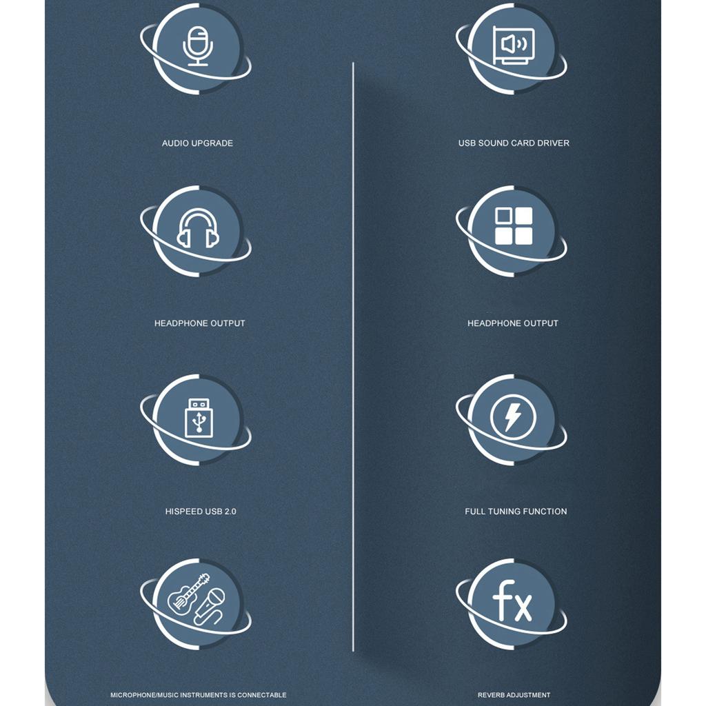 Четырехканальный аудиоинтерфейс звуковая карта для записей студийного качества Звуковая карта с фантомным питанием и питанием USB DC5V