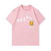 Men's 100% Cotton Crew Neck Short Sleeve T-Shirt, Funny Week To Friday Beer Graphic Casual Tee, Comfortable Breathable Lightweight Summer Top for Dail