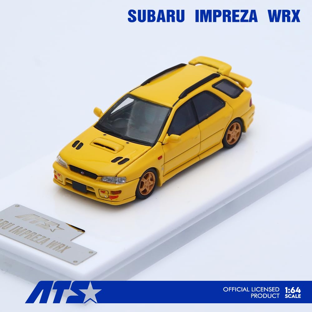 Hobby Japan Subaru Impreza WRX Желтый Готовая модель ATS881506 ATS-MODELS 1/64