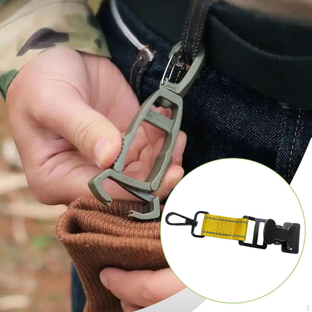 Firefighter Glove Clip Golf for Equipment Attachment Heavy Duty Nylon Strap