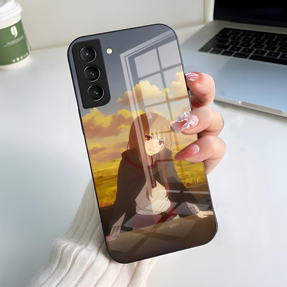 Чехол для телефона S-Spice And W-Wolf для Samsung A56 A36 A26 A16 A15 A25 A35 A55 A14 A34 A24 A54 Стеклянный чехол