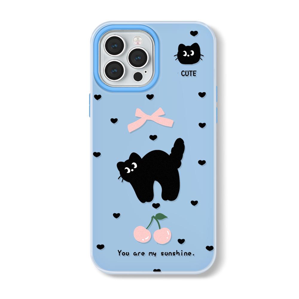 Чехол для iPhone Zhitai Apple 16 Pro - Совместим с iPhone 11/12/14/15 Pro Max - Мультяшный Желейный Чехол