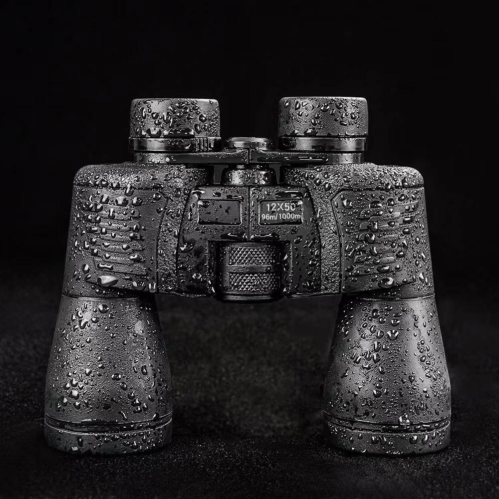 Новый бинокль для внешней торговли с большим увеличением и большим калибром 12 × 50 HD, водонепроницаемый концертный телескоп для взрослых