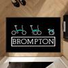 Абстрактное Искусство Велосипед Brompton Придверный Коврик Напольные Коврики Противоскользящая Подкладка Ковер Скользкий Чистые Ноги Входной Коврик Декор для Спальни