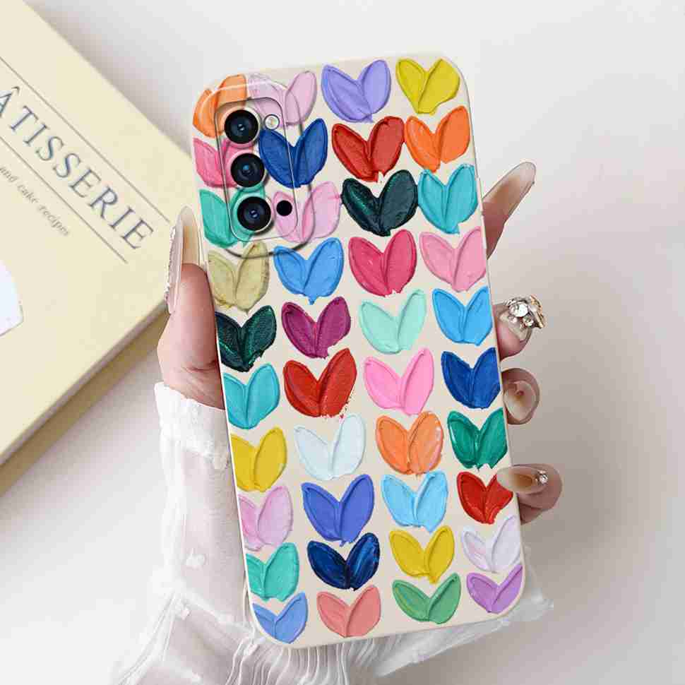 For Oppo Reno4 Pro 5G Case CPH2089 Luxury Art Painted Cover For Oppo Reno4 Reno 4 Pro 5G Phone Case Protector Soft Cover