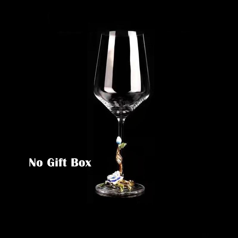 Enamel Crystal Glass Red Wine Cup Champagne Wine Glasses Luxury Glass Cups Wineglass Vintage Drinking Goblet Set Whiskey Barware