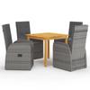 Day and Night - Day and Night Garden Dining Set 5 Pieces Gray