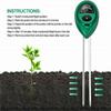 Plants Flowers Moisture Sunlight Testing pH Test Meter 3in1 Soil Tester Acidity Sunlight Monitor
