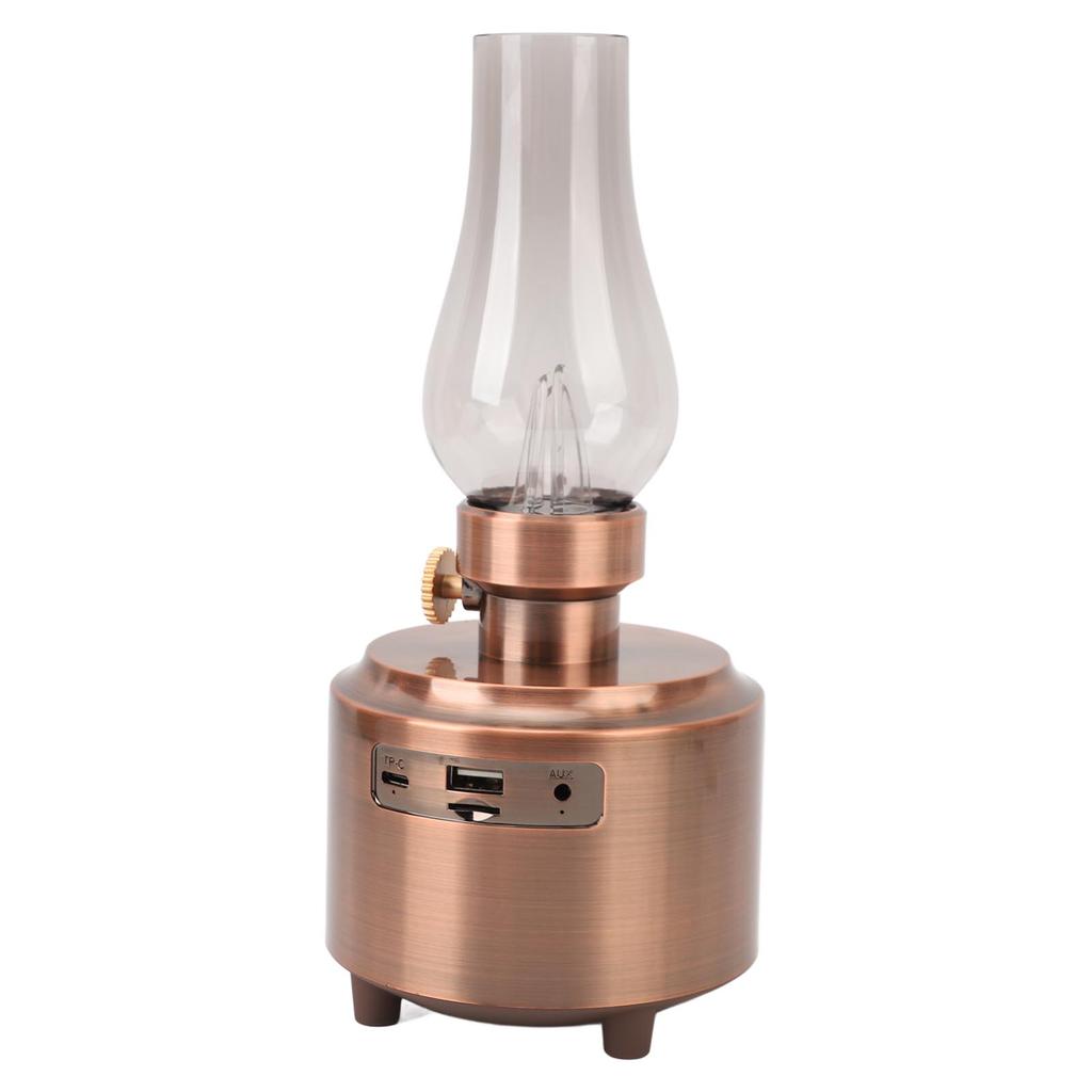 Speaker Vintage Table Lamp Support USB Memory Card Input Wireless Speaker for Bedroom Bar