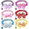 6-piece Cat Collar With Bow And Bow, 19-32cm, 6 Colors