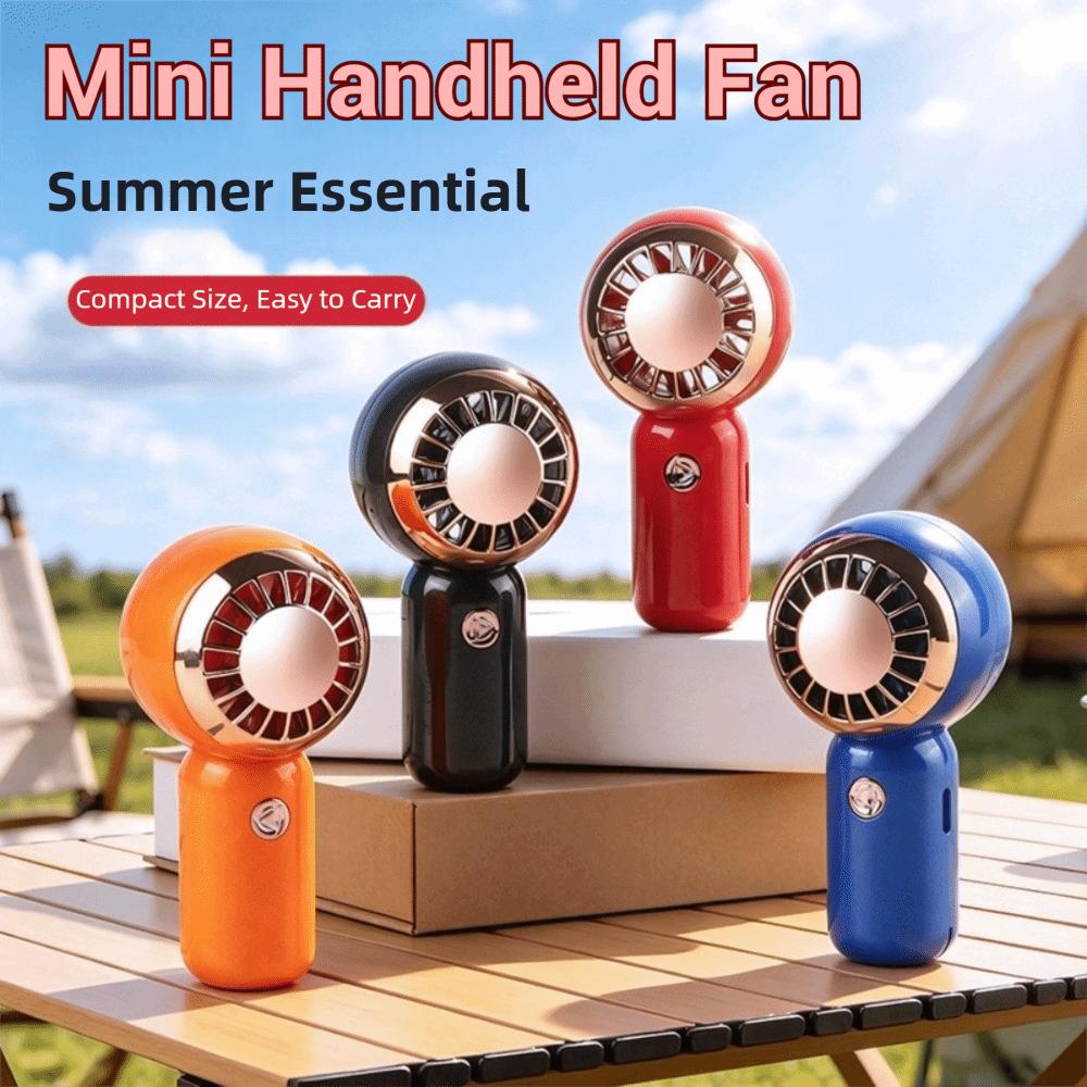 Ultra-quiet Mini Portable Fan 3 Gear Wind USB Rechargeable Fan Handheld Air Cooler Fan Outdoor