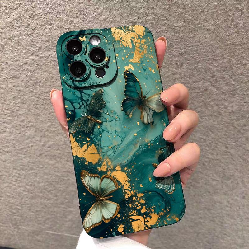 Butterfly Design Minimalist Pattern Phone Case For iPhone 17 16 Pro Max 15 14 13 Mini 12 11 17Air 16E X XR XS 8 7 Plus Cover