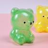 Блестящий Мишка Игрушка-Сжималка Снятие Стресса Наполненный Пенопластовыми Шариками Мишка Сенсорная Игрушка Тревожность