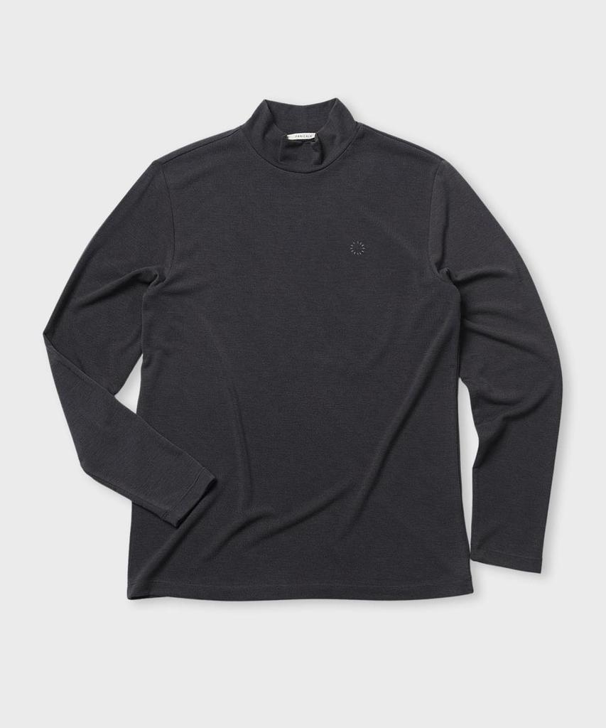 PANICALE Slim Fit Embroidered Turtleneck T-Shirt [7 Colors]