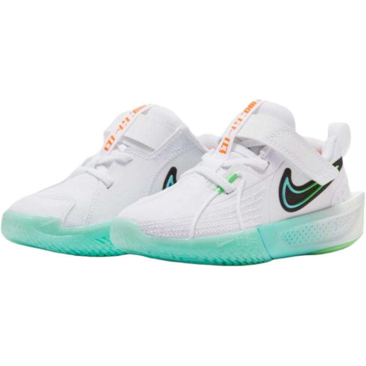 Nike Кроссовки GT Cut 3 PS Bleached Turquoise Детские Белый/Зеленый-Страйк/Черный FD7034-106