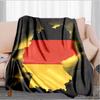 Germany Flag And Map Blanket Suitable for Sofas, Beds, Offices, And Camping - Perfect Gift for Halloween Christmas