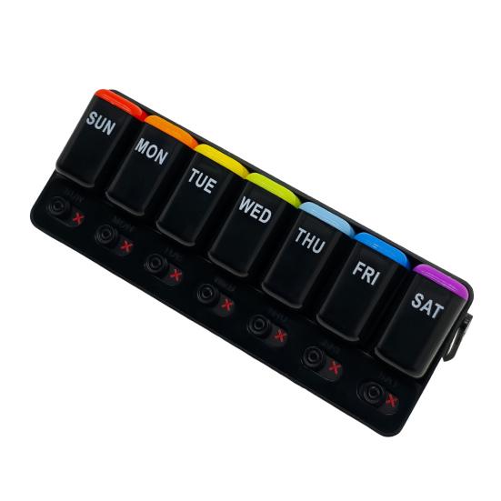 Органайзер для таблеток на 7 дней, дорожный контейнер для таблеток, ежедневная таблетница