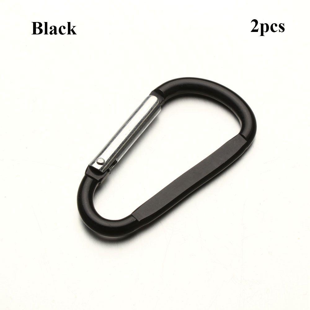 New Safety Equipment Buckle Keychain Alloy Carabiner Climbing Button Camping Hiking Hook
