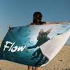 Пляжное полотенце F-Flow Cat Яркие банные полотенца для девочки Микрофибра Быстросохнущее Без песка для пляжа Йоги Спа Тренажерного зала Бассейна