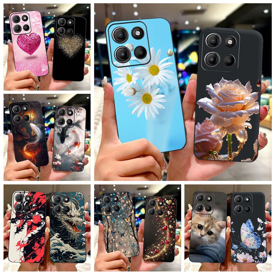 Чехол для Motorola Moto G15 Moto G75 XT2437-2 Роскошный Популярный Расписной Чехол Мягкий ТПУ Чехол для Телефона Для Motorola G15 G 75 MotoG75 Сумки