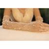 Pearl Banquet Gloves Mesh Wedding Bridal Gloves New Tulle Gloves Clothing Accessories