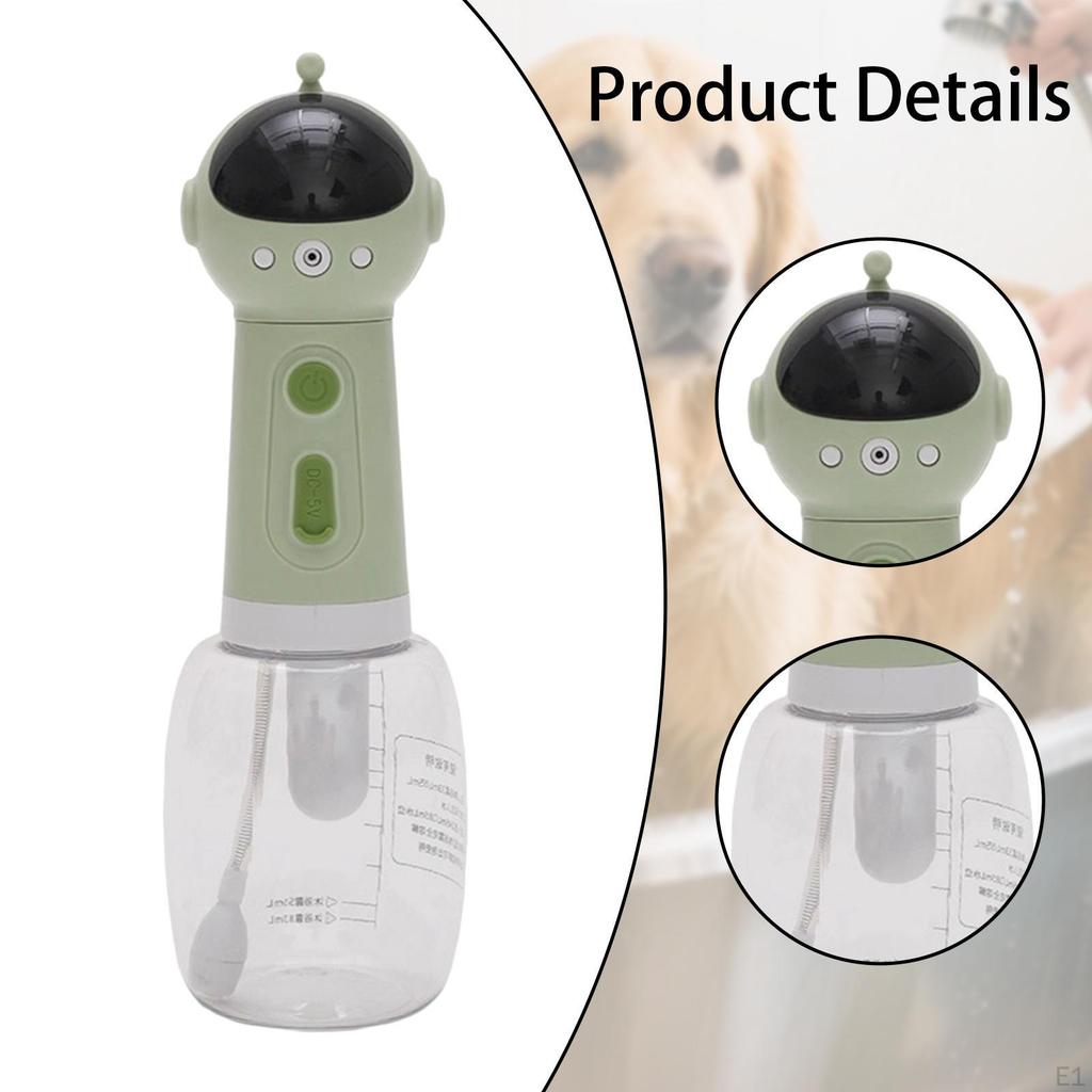 Electric Dog Shampoo Dispenser Sprayer Foaming Soap Foamer for Cat