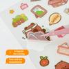 4 листа Kawaii Cute Capybara Frosted Stickers Cartoon Diary Decoration Scrapbooking Journal Stickers Aesthetic Stationery School