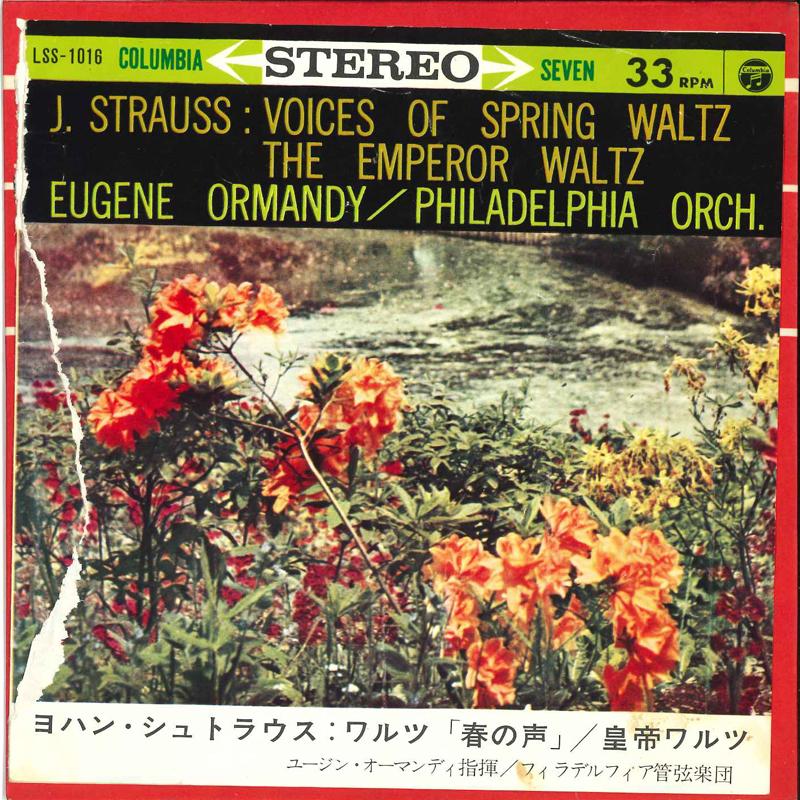 7-дюймовая пластинка EUGENE ORMANDY CONDUCTS THE PHILADE - Вальс <haru No Koe> / Императорский вальс LSS1016 COLUMBIA 1962 Япония Классика Б/у