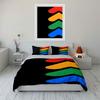 Colorful abstract arrow shapes. Bedding sets Duvet cover sets Duvet covers Pillowcases(1*Duvet Cover 2*Pillowcases without duvet insert)
